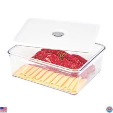 Airtight Food Storage Container 4L, One-Click Seal, Leak Proof, BPA-Free