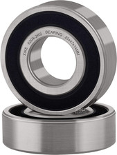 2 Pezzi 6204-2RS Cuscinetti a Sfere Sigillati 20X47X14Mm Acciaio Cromato E Doppi