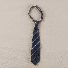 The Children's Place Boys Navy Blue Striped Neck Tie 24M 4t Polyester