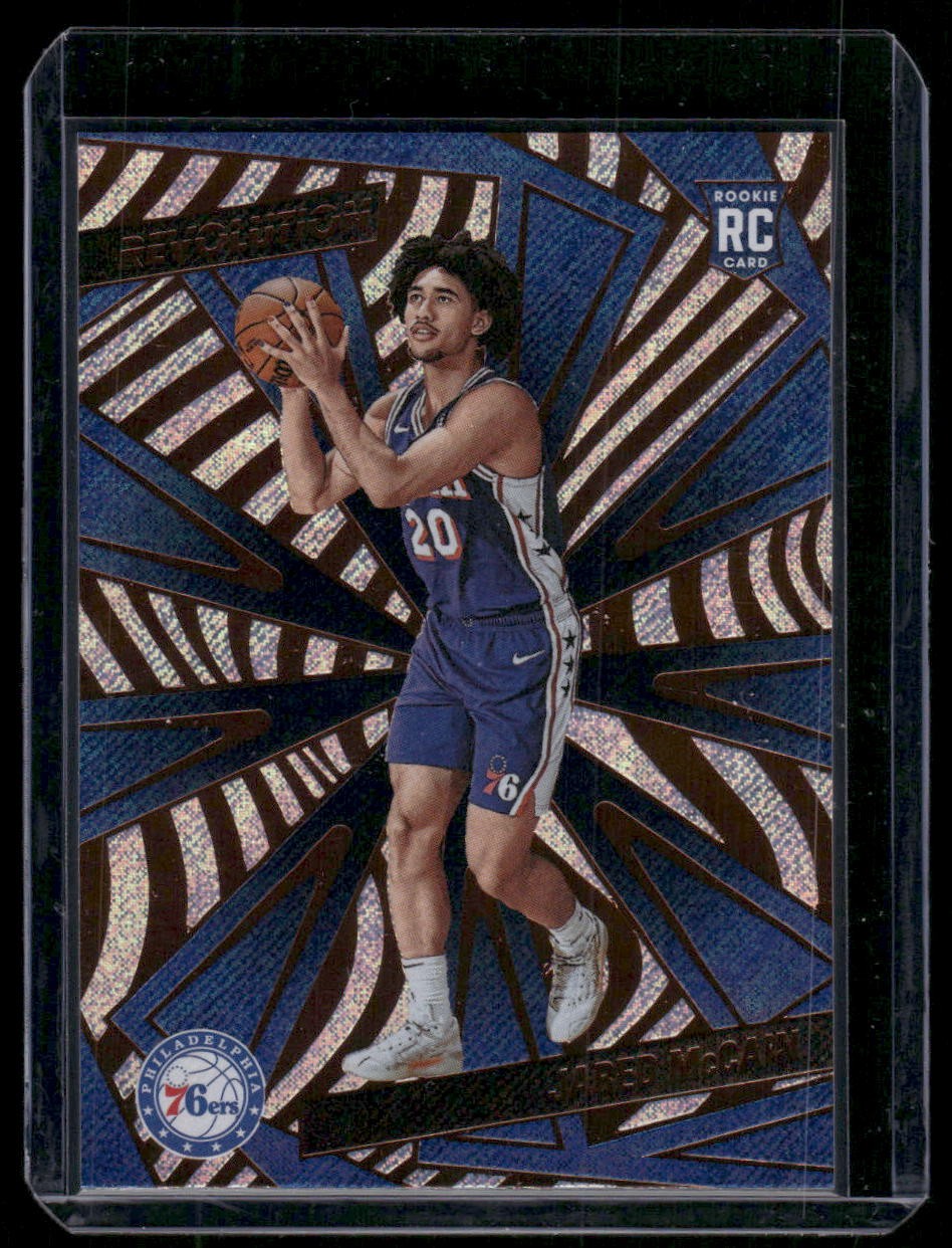 2024-25 Panini Revolution #124 Jared McCain Red Swirl (RC)
