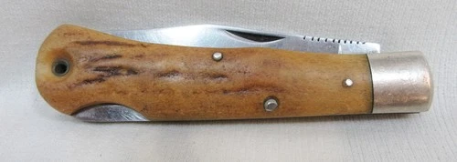 1978 SCHRADE USA AURUM HARLEY 75TH ANNIVERSARY STAG KNIFE  LTD 1/3000 - product listing photo