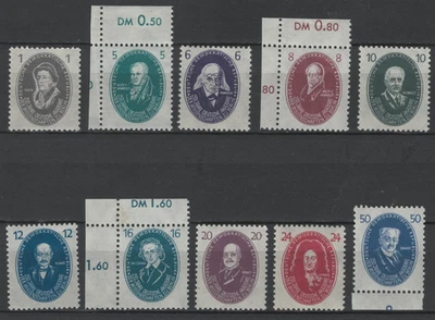 Briefmarken DDR Michel Nr. 261 - 270 Akademie der Wissenschaften postfrisch - Bild 1 von 2