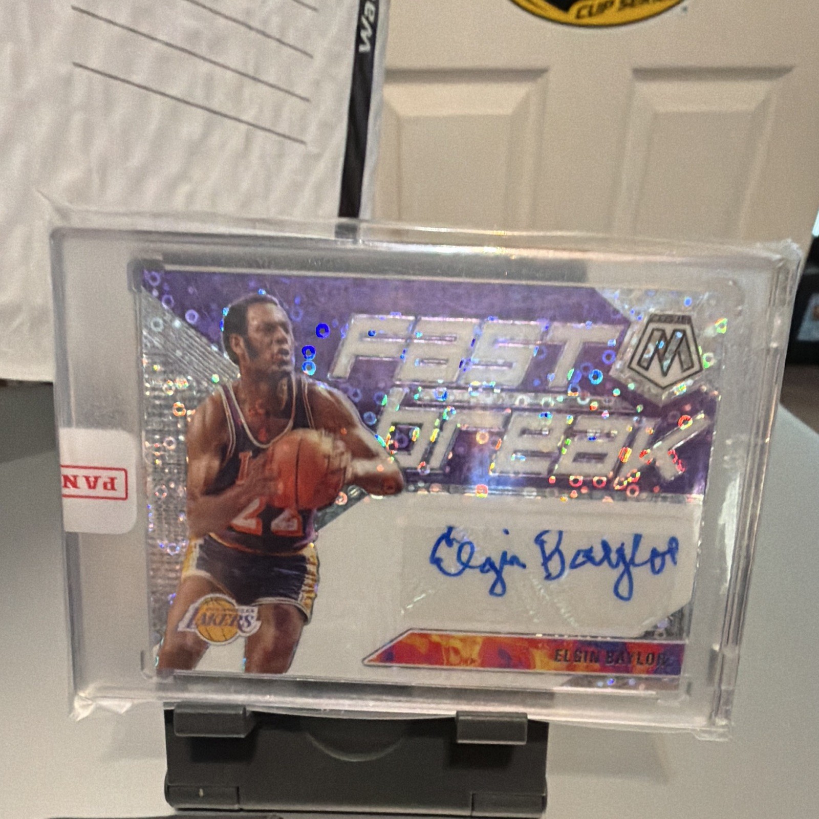 Panini 2019-20 Mosaic Elgin Baylor Fast Break Autographs FB-EBL Auto Lakers