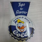 DONALD COLA 20 X 30 INCHES PORCELAIN ENAMEL SIGN