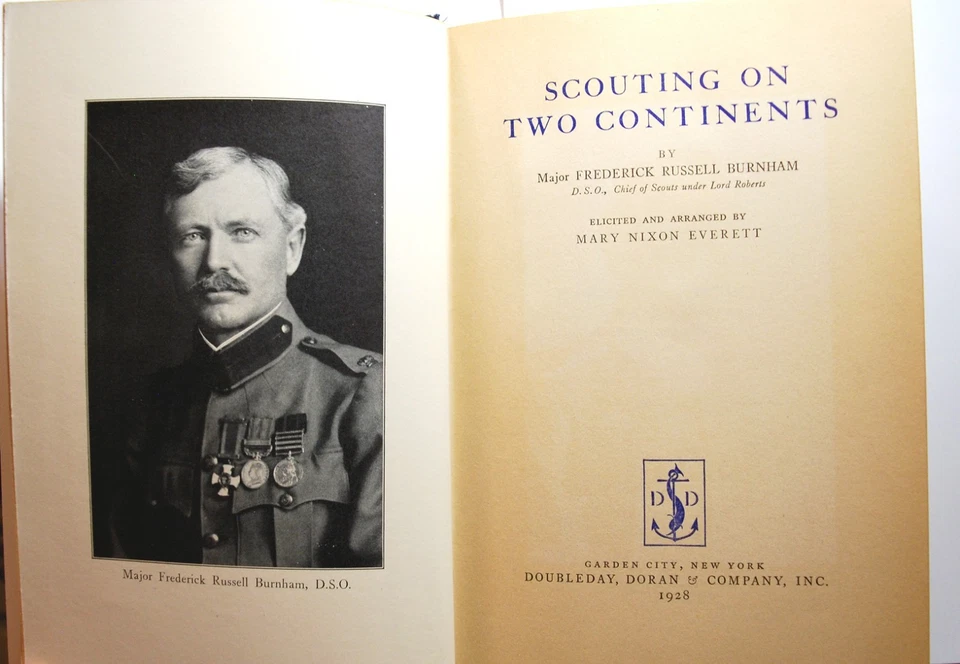 Fred Russell Burnham - Scouting on Two Continents - 1928 - 97 Years Old - VG Foto 2 de 4