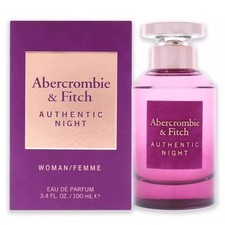 Abercrombie  Fitch Authentic Night for Women Eau de Parfum Spray 3.4 oz
