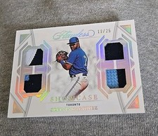 2023 Flawless Showcase Orelvis Martinez quad 4 jersey patch relics 19/25 JAYS 