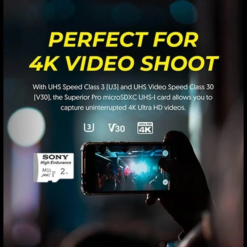 2TB 1TB 512GB High Speed Micro SD Card UHS-1 Class10 Drone Audio PC Switch - Image 4 of 4