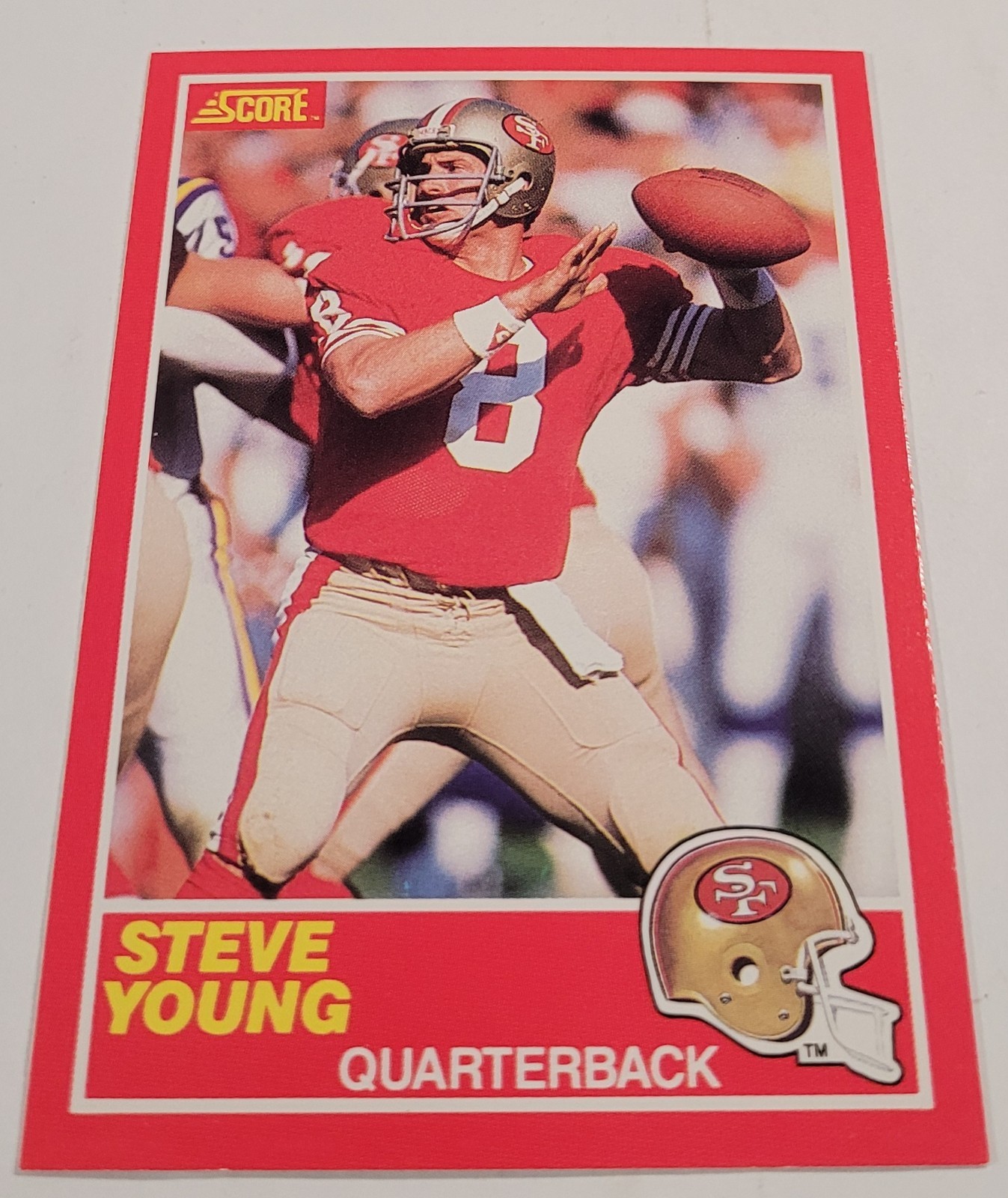 1989 Score #212 Steve Young San Francisco 49ers