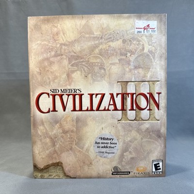 Sid Meier's Civilization III - 2001 - Big Box Firaxis Infogrames New - Open Box.