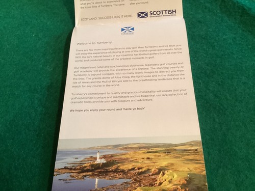 Schottland Turnberry Golfplatz Aailsa YARDAGE GUIDE - Bild 2 von 6