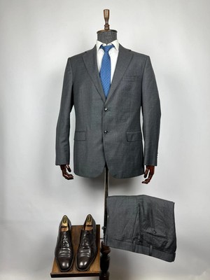 Suitsupply Napoli Men's Wool Super 110's Formal Suit 2 Piece Pants Blazer US 46