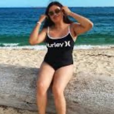 Hurley Sz small bathing suit black and white