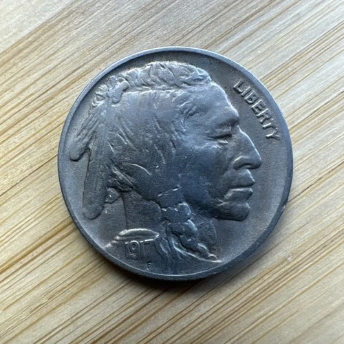 1917 Buffalo Nickel Choice Very Fine VF+/XF Coin