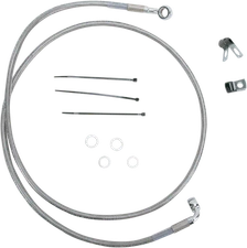 DRAG SPECIALTIES Brake Line - Front - +8" - Stainless Steel 640210-8