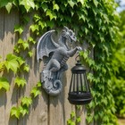Large Solar Dragon Statue for Outdoor - Halloween Garden Decor with Solar Lights