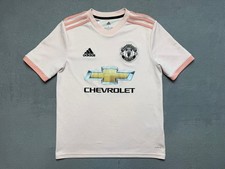 Manchester United 2018/19 away jersey football soccer shirt adidas Boys size L