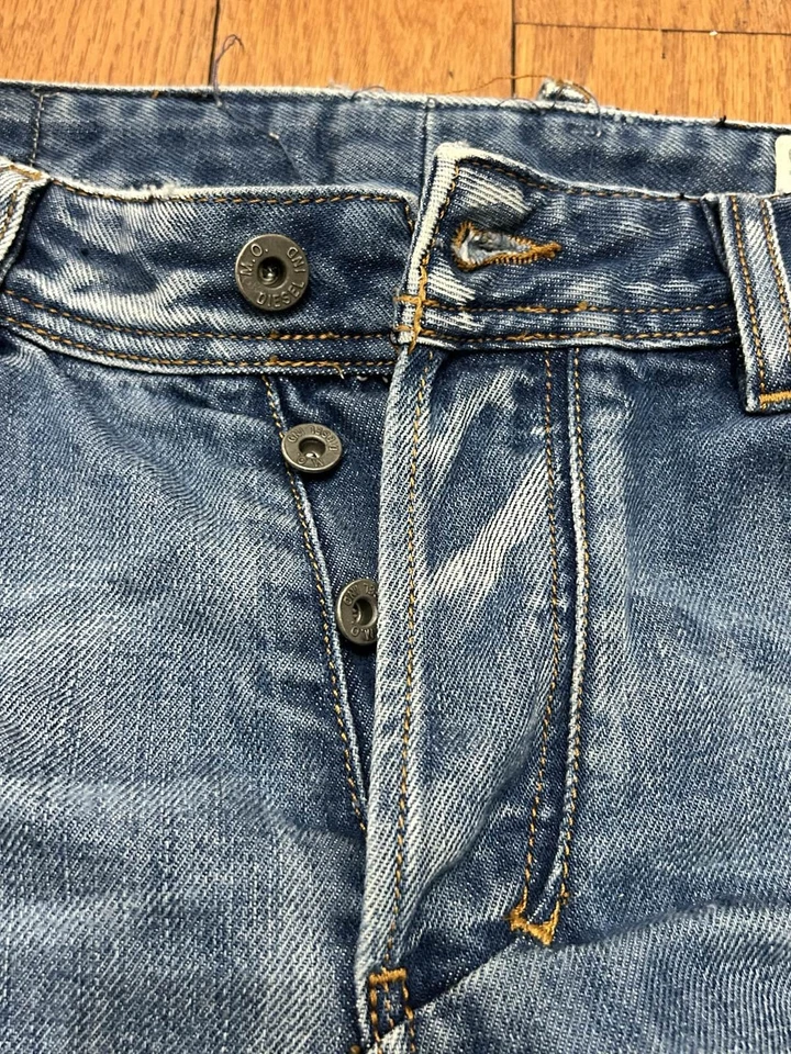 Jeans Diesel Zaghor Bootcut para hombre W33 L30 azul denim lavado 008AT Foto 3 de 4