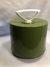 Vintage Disk-Go-Case 45 RPM 7  Vinyl Record Case 1970  s Avocado Green USA