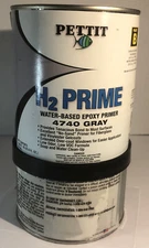 Pettit H2 Prime Water-Based Epoxy Primer Kit Gray Grey Qt 4740/4741 Dented Can