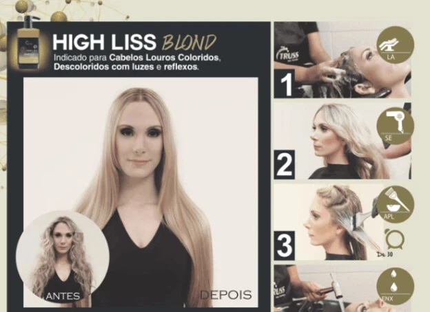 TRUSS HIGH LISS RUBIO PROFESIONAL 650 ml / 21,98 fl. oz. Foto 3 de 4