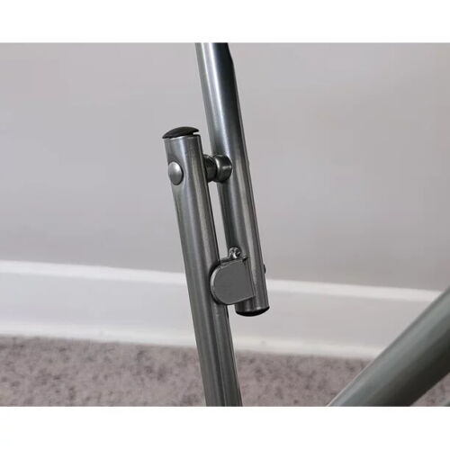 Set 2 Black Wooden Metal TV Tray Folding Snack Table Portable Side End Dinner - Picture 3 of 5