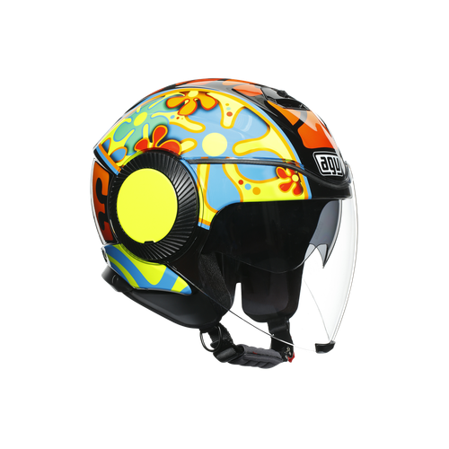 CASCO AGV JET ORBYT REPLICA VALENTINO ROSSI VALENCIA 2003 TAGLIA L | eBay