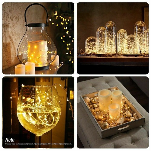 Wine Bottle Fairy String Lights Battery Cork Shaped Xmas Wedding Party 2m 20LED - Picture 12 of 14