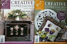 Lot 2 CREATIVE EXPRESSIONS Embroidery  Quilting Magazines  2006 No. 11  13
