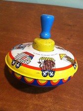 Vintage Tin Lithograph Toy Ohio Art MFG Co. Spinning Top