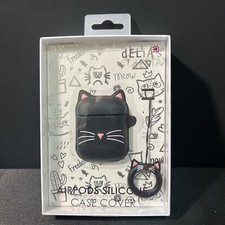 Delias AirPod  s Case Cover Cat with keychain Gen 1  2 AirPods New In Box