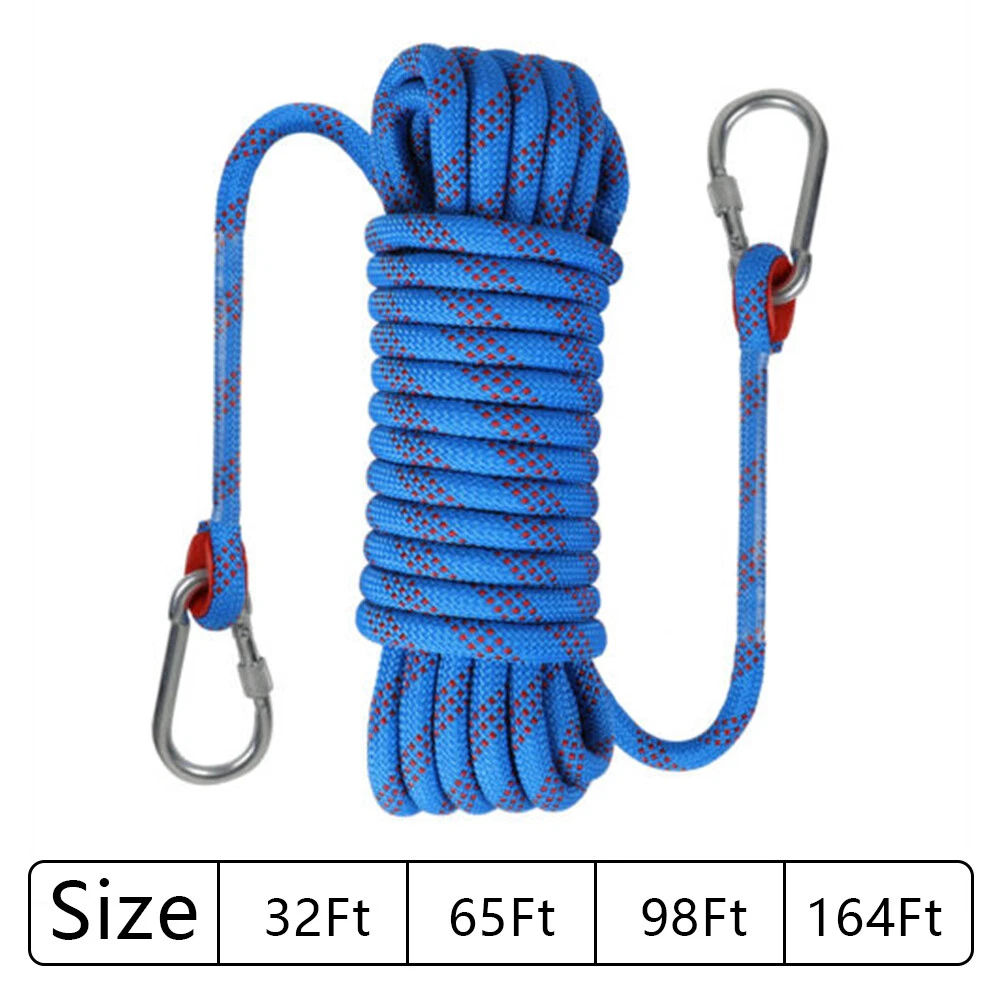 3300lb Safety Climbing Rope Outdoor Rappelling Static Cord Rescue Escape  Gear