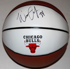 WENDELL CARTER JR signed (CHICAGO BULLS) LOGO autographed basketball W/COA #2
