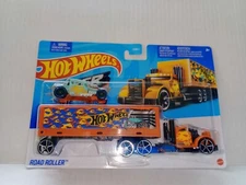 Hot Wheels Super Rigs-Road Roller w/Bone Shaker