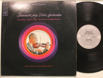 Zino Francescatti Lp Plays Violin Spectaculars On Columbia - Vg++ To Nm / Vg++