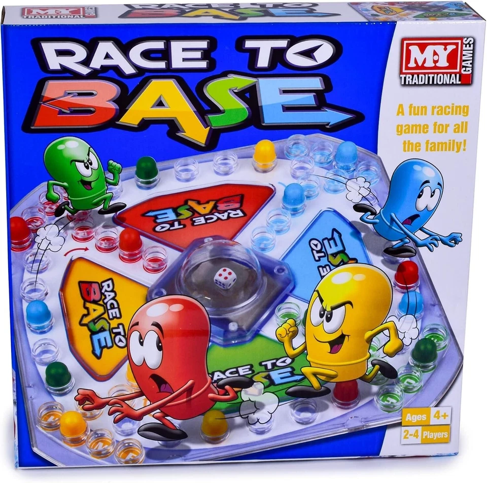 Race To Base Game Pop A Dice Frustration Fun Family Kids Board Children Toy Gift - Image 3 of 4