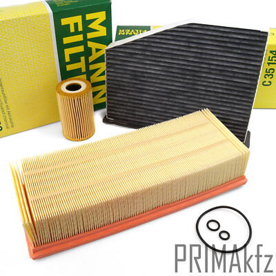 MANN Filterpaket Pollenfilter Luftfilter Ölfilter für VW Seat Audi 1.6 2.0 TDI