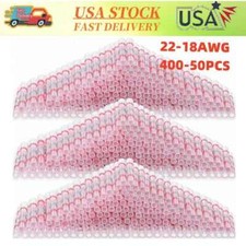 400/200X Solder Butt Wire Connectors Heat Shrink Seal Sleeve Terminals AWG 22-18
