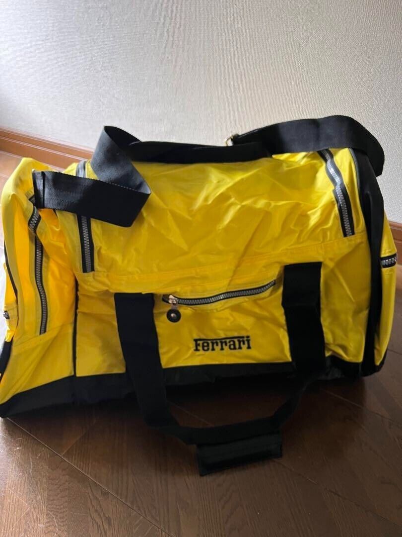 Ferrari yellow Boston bag Ferrari yellow Boston bag