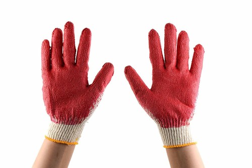 150 Pack - Large Latex Dipped Nitrile Coated Work Gloves | Disposable Heavy Duty - Picture 4 of 6