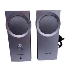 Bose Companion 2 Multimedia Speakers Silver/Black Untested Missing Power Cable