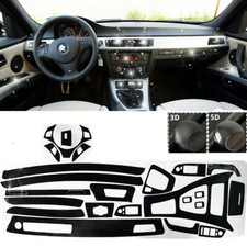 Car Full Kit 5d Interior Carbon Fiber Wrap Trim For Bmw E90 E92 E93 2006-2011