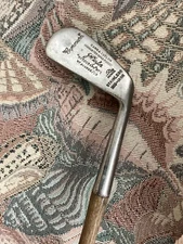 Antique Hickory Wood Shaft Cann&Taylor JH Taylor Cynosure Stainless Mid Iron Gol