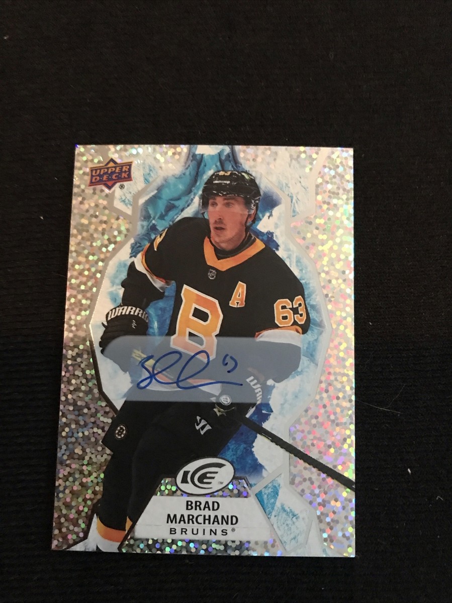 Brad Marchand 2021-22 Upper Deck UD Ice Hockey Auto