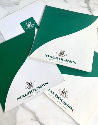 MAUBOUSSIN 4 PIECE WATCHES JEWELRY CATALOGUES BOOK BOOKLET VINTAGE  - 1996