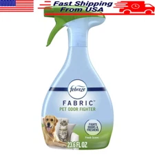 Pet Odor Eliminator Fabric Spray Fresh Scent 23.6oz Upholstery Cleaner New