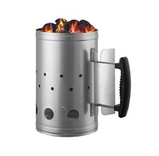 Barbecue Chimney Starter Quick Start BBQ Grill Charcoal Burner Food Coal Lighter