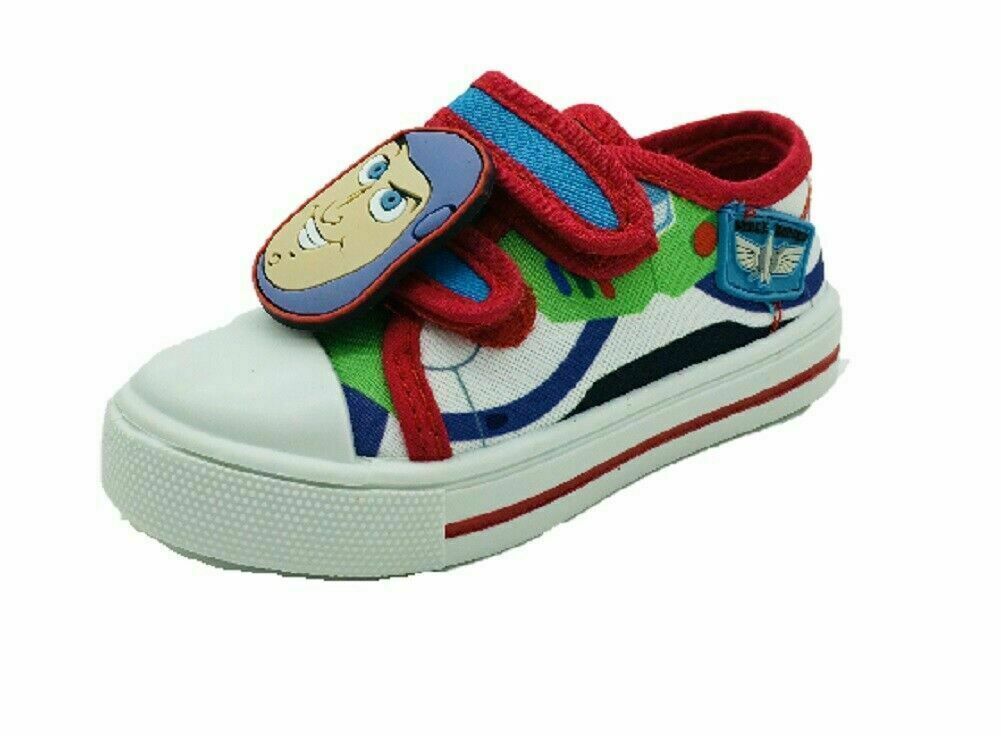 Niños Buzz Lona Entrenadores Toy Story Lightyear Bombas Disney Verano Zapato Talla 6-12