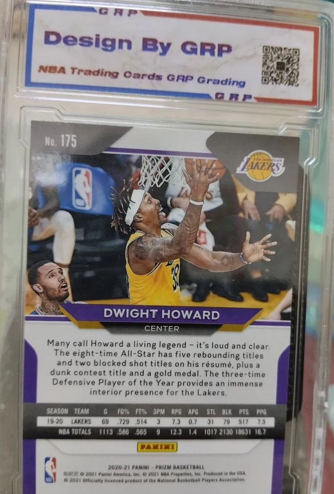 DWIGHT HOWARD 2020-21 Panini Prizm Base NBA card (GRP-10Mint) - Image 3 of 3