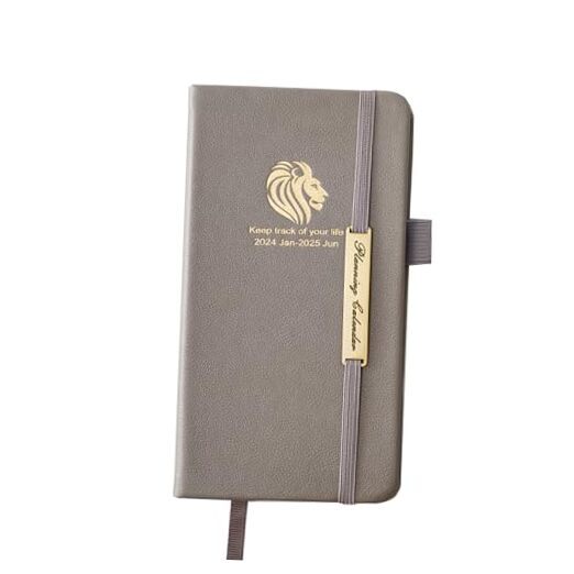 2024-2025 Weekly Planner, Weekly & Monthly Daily - from Jan 2024 - June Gray